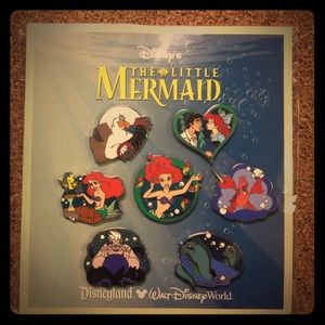 2012 WDW The Little Mermaid 7 Pin Booster Set